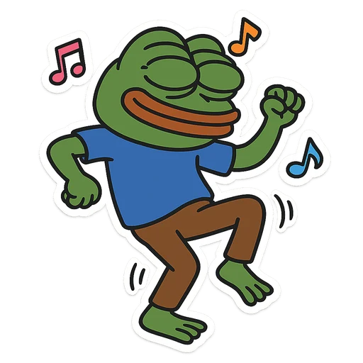 Preview of Dancing Pepe iMessage sticker