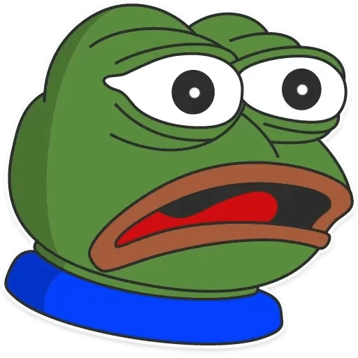 Preview of Shocked Pepe iMessage sticker