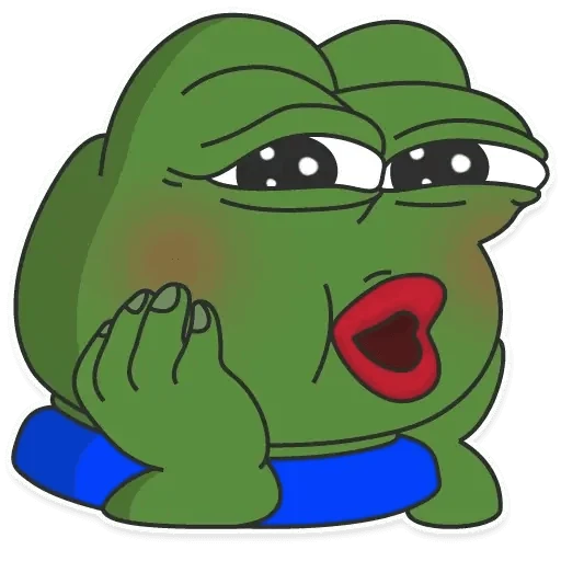 Preview of Crying Pepe iMessage sticker